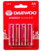 Батарейка LR6 DAEWOO Energy Alkaline AA 1шт LR6EA-4B/2B