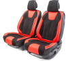 Накидки на сиденье CarPerformance передние 2 шт алькантара + экокожа черные CUS-3044 BK/BK
