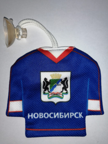 Подвеска Хоккейная форма СИБИРЬ Синяя на присоске S00602006