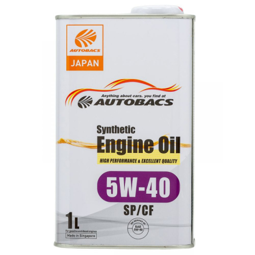 AUTOBACS ENGINE OIL SYNTHETIC 5W40 (SP/CF) синт 1 л (Сингапур)  136235