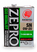 Idemitsu Zepro Eco Medalist 0W20 SN/GF-5 синт.масло 4л