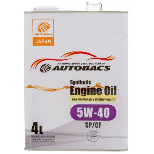 AUTOBACS ENGINE OIL SYNTHETIC 5W40 (SP/CF) синт 4 л (Сингапур)  136236
