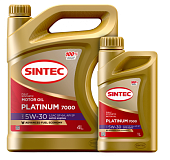 SINTEC PLATINUM 7000 5W30 синт/масло GF-5 SN 4+1L АКЦИЯ  600226