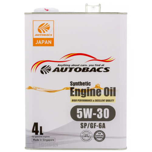 AUTOBACS ENGINE OIL SYNTHETIC 5W30 (SP/GF-6A) синт 4 л (Сингапур)  136459